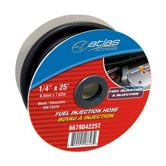 667904225T Soelution 1/4in Fuel Injection Hose 25' Bulk Length Roll Atlas Auto Accessories