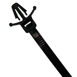 7156-36 Cable Tie Mount Pico 8" 50 lb Winged Push Mount Cable Tie - UV Black 100 pcs Pico Wiring