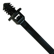 Load image into Gallery viewer, 7250-36 Cable Tie Mount Pico 8" 50 lb Push Mount Cable Tie - UV Black 100 pcs Pico Wiring