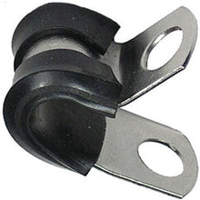Load image into Gallery viewer, 7415-34 Wiring Harness Grommet Pico 3/8" Rubber Insulated Stainless Steel Cable Clamp Bag Of 20 pcs Pico Wiring
