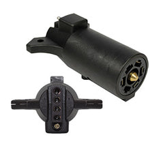 Charger l'image dans la galerie, 7705-11 Trailer Wire Converter Pico 7 Pole RV Male Plug to 5-Way Flat Female Trailer Connector Adapter Pico Wiring
