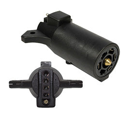 7705-11 Trailer Wire Converter Pico 7 Pole RV Male Plug to 5-Way Flat Female Trailer Connector Adapter Pico Wiring