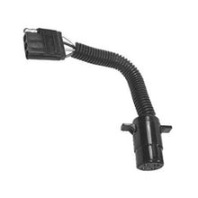 Load image into Gallery viewer, 7706-11 Trailer Wire Converter Pico 4 Pole Round Male Plug to 4-Way Flat Female Trailer Connector Adapter Pico Wiring