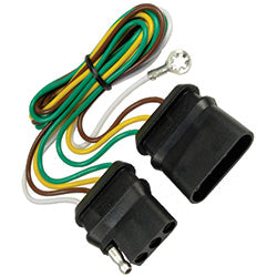 7710-11 Trailer Wiring Harness Connector Pico 18 AWG 4' 4 Pin Extension with Lead Wire Trailer Connector Pico Wiring