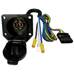 7713-11 Trailer Wiring Harness Connector Pico 7 Pole Pre-Wired Female RV Socket Trailer Connector Pico Wiring