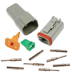 7862-91 Multi-Purpose Electrical Connector Pico 20-16 AWG 4-Way Deutsch DT Connector Combo Pack 12 pcs Pico Wiring