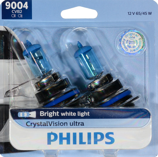 9004CVB2 Philips CrystalVision ultra Headlight 9004 - CrystalVision Ultra - Twin Blister Pack Philips Bulbs