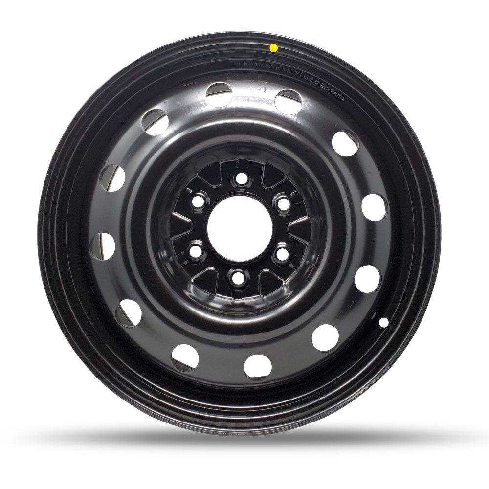863500 - DTD Black Steel Wheels 18X7.5 6X135 ET 0mm 87.1mm Hub - Steel Wheels Wheels Canada