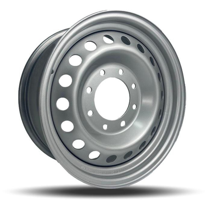 887003 - DTD Silver Steel Wheels 18X8 8X170 ET 0mm 125.1mm Hub - Steel Wheels Wheels Canada