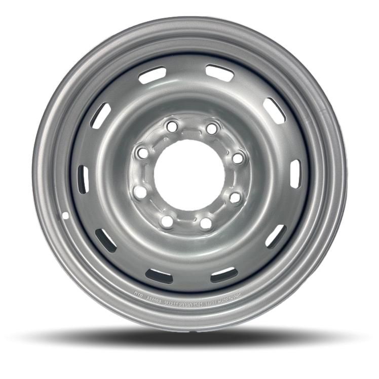 888003 - DTD Silver Steel Wheels 18X8 8X180 ET 0mm 124.1mm Hub - Steel Wheels Wheels Canada