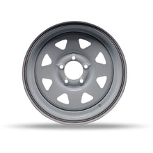Load image into Gallery viewer, 9700900 - DTD White Trailer Wheels 13X4.5 5X114.3 ET 38mm 84mm Hub - Trailer Wheels Wheels Canada