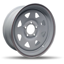 Load image into Gallery viewer, 9700900 - DTD White Trailer Wheels 13X4.5 5X114.3 ET 38mm 84mm Hub - Trailer Wheels Wheels Canada