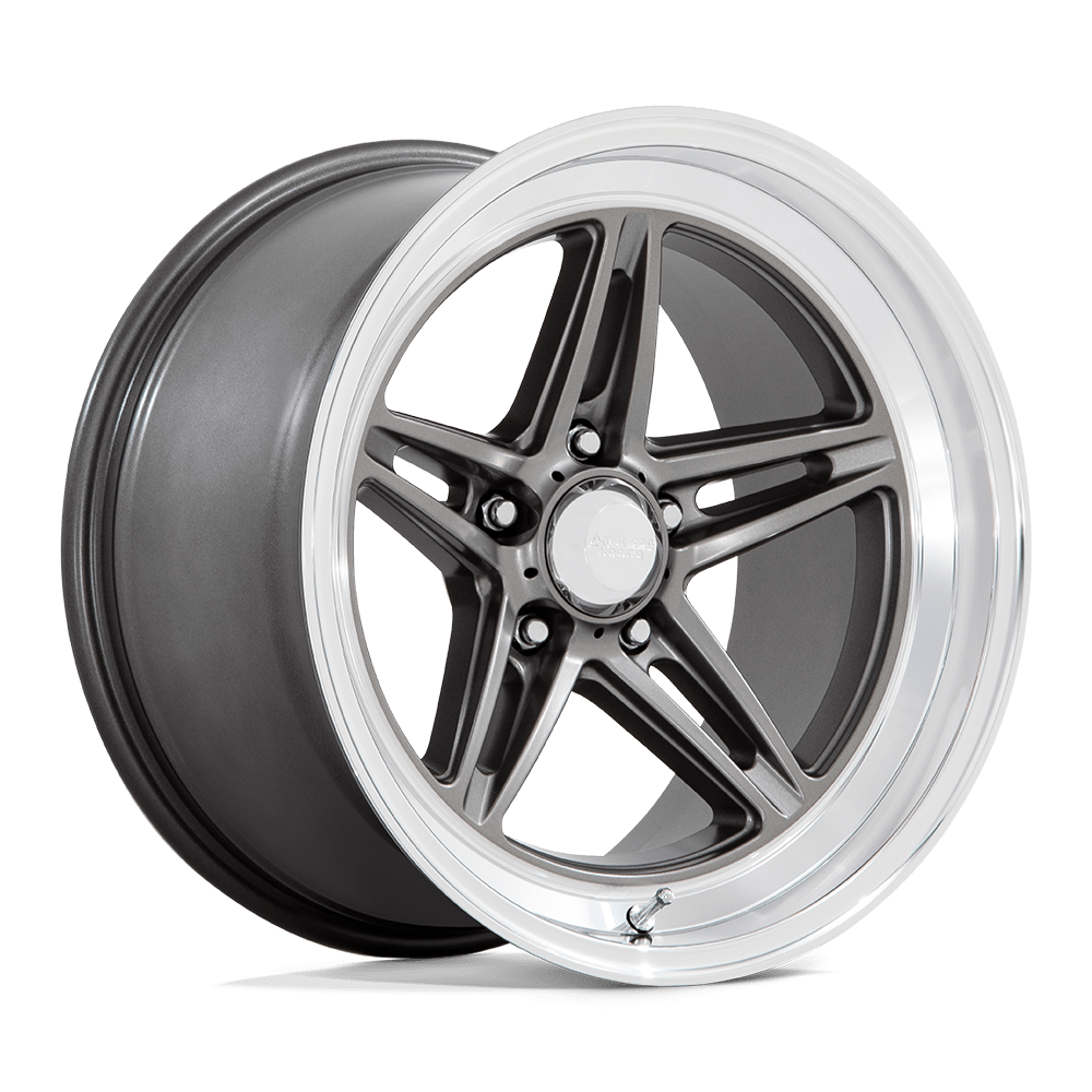 VN514AD18701200 - American Racing Vintage VN514 Groove 18X7 5X114.3 0mm Anthracite With Diamond Cut Lip - American Racing Vintage Wheels Canada