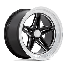Charger l&#39;image dans la galerie, VN514BE18701200 - American Racing Vintage VN514 Groove 18X7 5X114.3 0mm Gloss Black Milled With Diamond Cut Lip - American Racing Vintage Wheels Canada