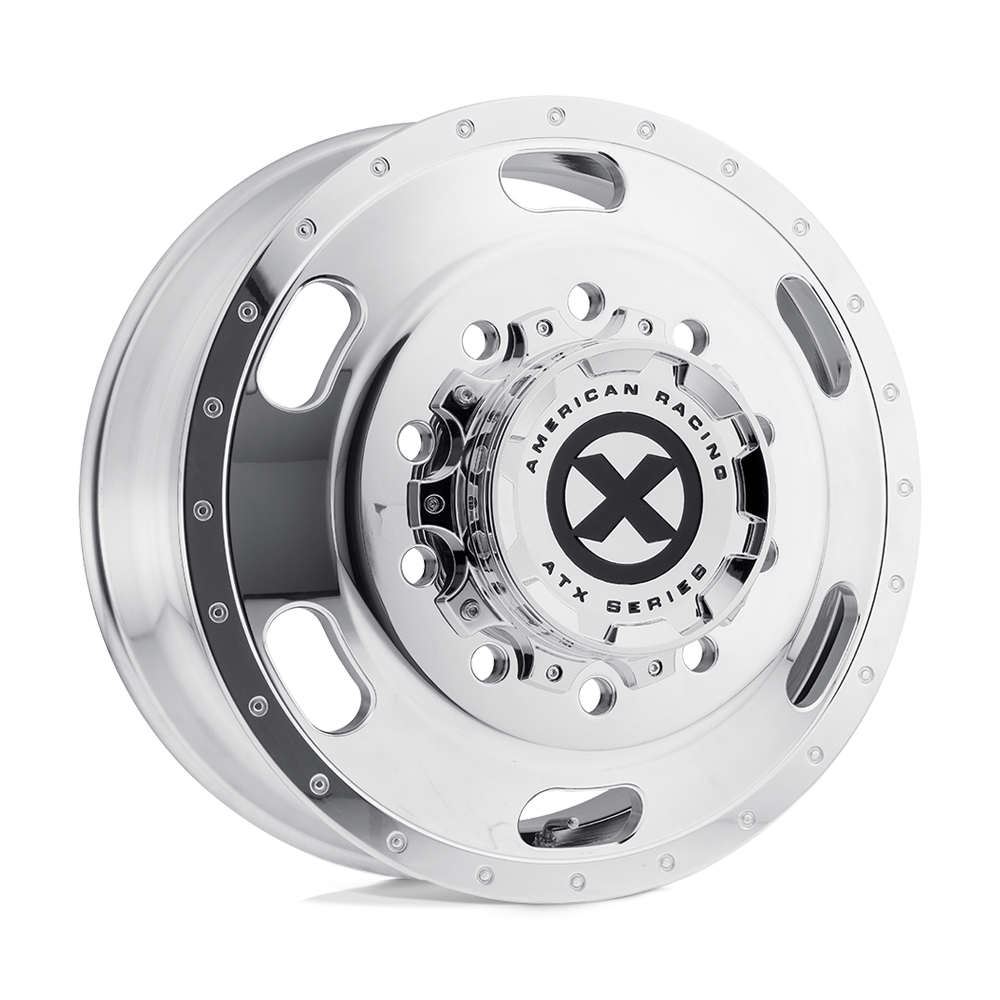 AO40224510104 - ATX AO402 Indy 24.5X8.25 10X285.75  144mm Polished - Front - ATX Wheels Canada