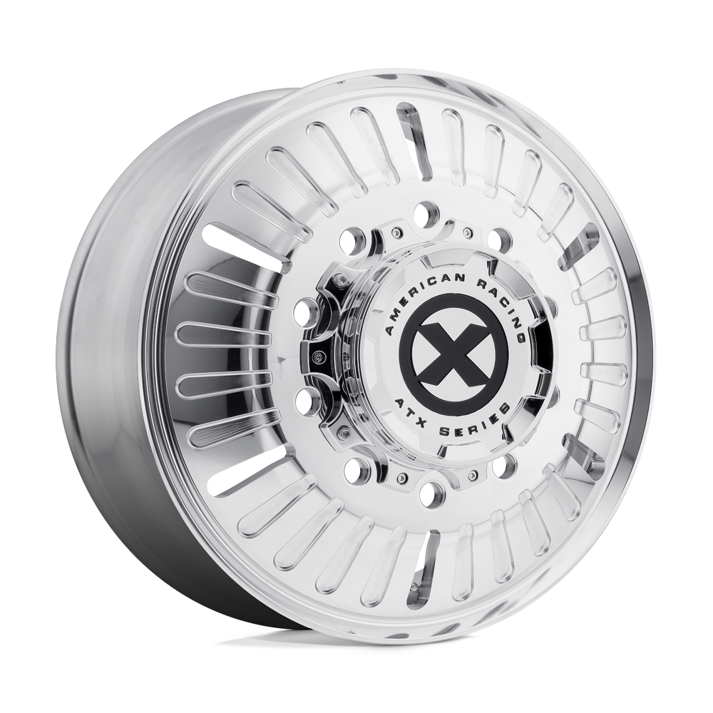 AO40324510104 - ATX AO403 Roulette 24.5X8.25 10X285.75  144mm Polished - Front - ATX Wheels Canada
