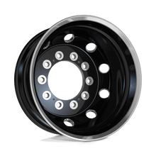 Load image into Gallery viewer, AO40424510302H - ATX AO404 Journey 24.5X8.25 10X285.75 -168 mm Glossy Black With Polished Lip - Rear Outer - DKWK Wheels Canada
