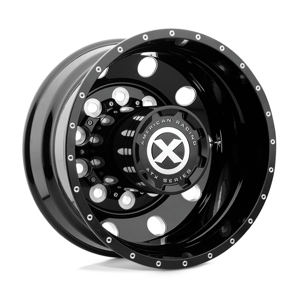 AO40524510302H - ATX AO405 Trex 24.5X8.25 10X285.75 -168 mm Gloss Black Milled - Rear - DKWK Wheels Canada