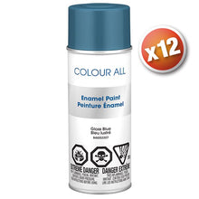 Load image into Gallery viewer, B46053307Q12 Colour All Acrylic Enamel Gloss Blue Spray Paint 12 Units Per Case Atlas Auto Accessories