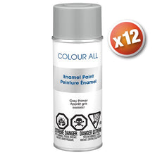 Load image into Gallery viewer, B46058007Q12 Colour All Acrylic Enamel Grey Primer Spray Paint 12 Units Per Case Atlas Auto Accessories