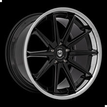 Load image into Gallery viewer, C24-201051143573BSCL - Curva C24 20X10.5 5X114.3 35mm Gloss Black Stainless Chrome Lip - Curva Wheels Canada