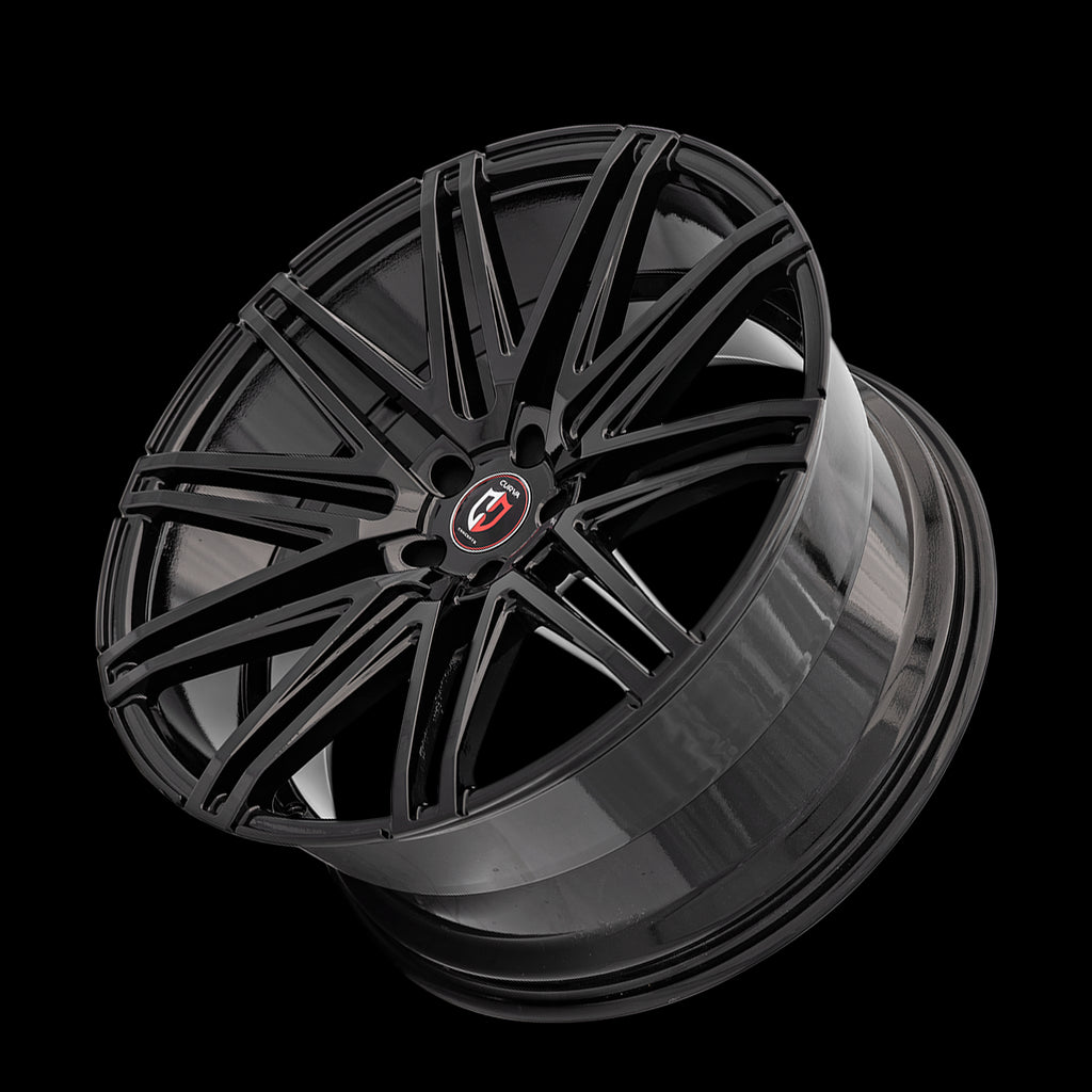 CURVA® C48 Wheels - Black with Machined Face Rims