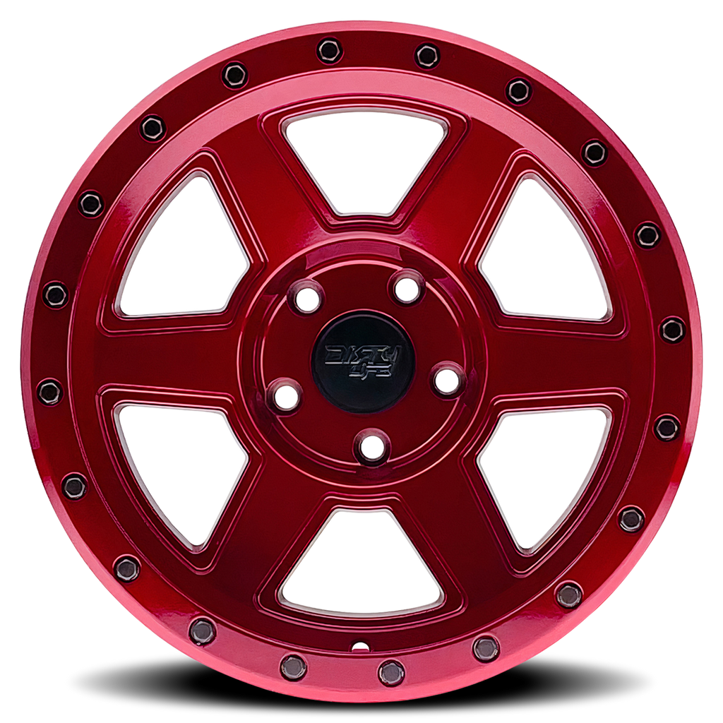 9315-2183R - Dirty Life Compound 20X10 6X139.7 -25mm Crimson Candy Red - HCLL Wheels Canada