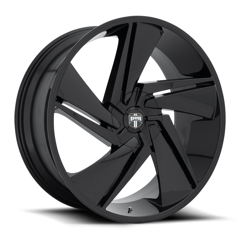 S247229556+35 - DUB S247 Fade 22X9.5 5X150  35mm Gloss Black - DLSN Wheels Canada