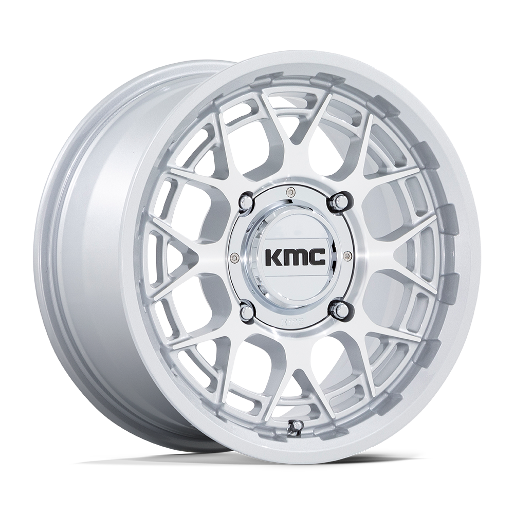 KS139SD15704838 - KMC Powersports KS139 Technic UTV 15X7 4X137 38mm Gloss Silver Machined - KMC Powersports Wheels Canada