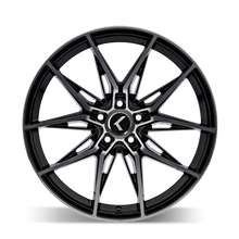 Load image into Gallery viewer, KR196-2945BM35 - Kraze Evolve 20X9 5X112 35mm Black With Machined Face - Kraze Wheels Canada