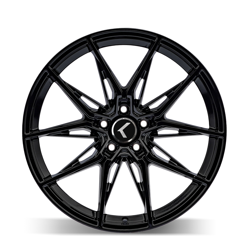KR196-2965GB35 - Kraze Evolve 20X9 5X114.3 35mm Gloss Black - Kraze Wheels Canada