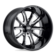 Load image into Gallery viewer, MO98329068318 - Moto Metal MO983 Dagger 20X9 6X139.7 18mm Gloss Black Milled - Moto Metal Wheels Canada