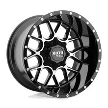 Load image into Gallery viewer, MO98621267344N - Moto Metal MO986 Siege 20X12 6X135 6X139.7 -44 mm Gloss Black Machined - DLHP Wheels Canada