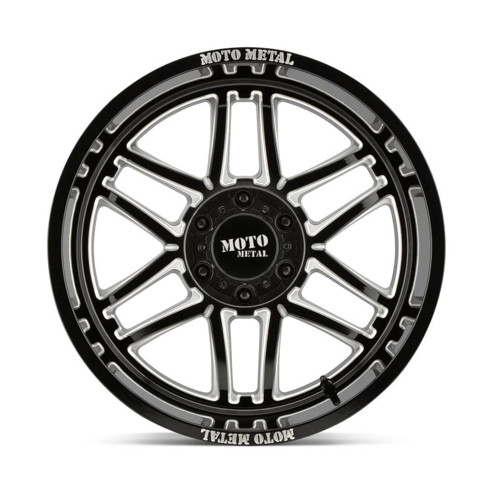 MO99221268344N - Moto Metal MO992 Folsom 20X12 6X139.7 -44 mm Gloss Black Milled - DLHP Wheels Canada