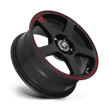 Load image into Gallery viewer, MR11688003745 - Motegi MR116 FS5 18X8 4X108 4X114.3 45mm Matte Black Red Racing Stripe - DGQL Wheels Canada
