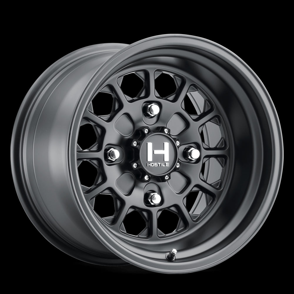 H325-1510411054A - Hostile UTV Pismo 15X10 4X110 0mm Asphalt Wheel - Hostile UTV Wheels Canada