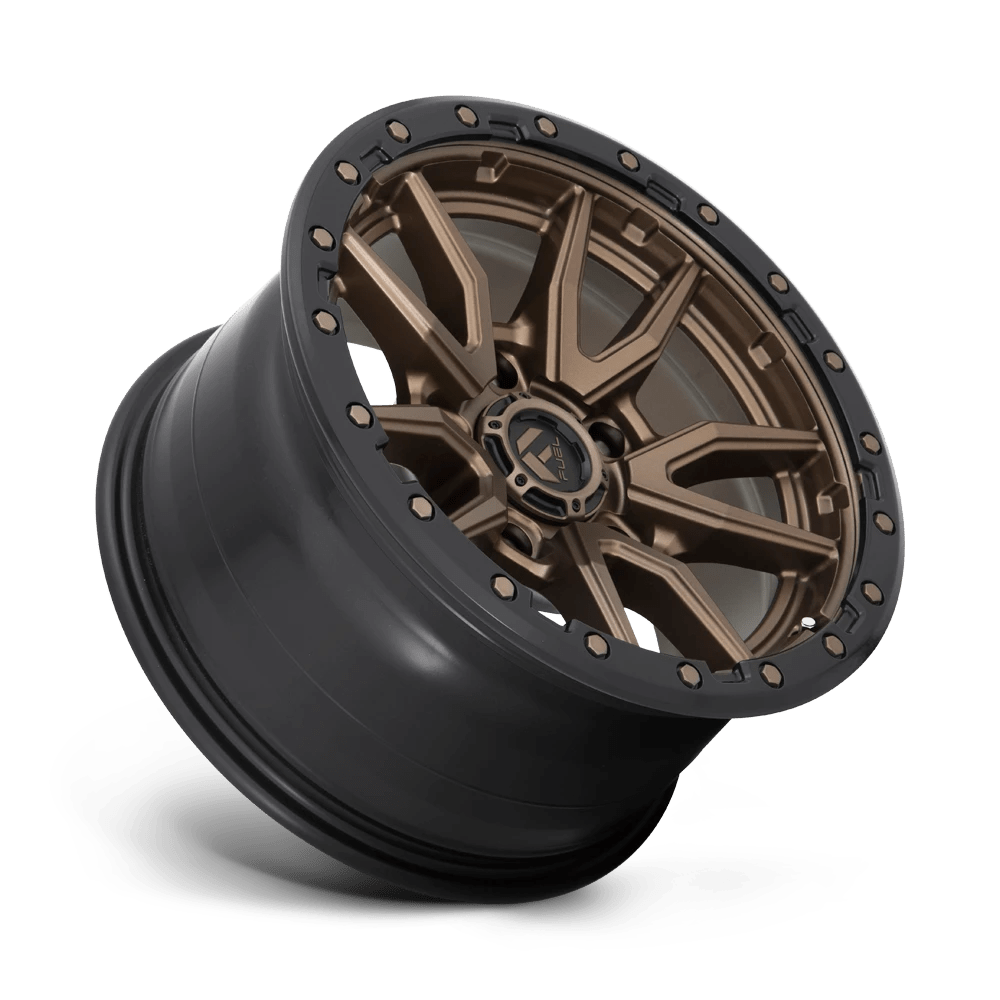 D68117907545 - Fuel Offroad D681 Rebel 17X9 5X127 -12 mm Matte Bronze Black Bead Ring - GLVV Wheels Canada