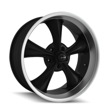 Load image into Gallery viewer, 695-7861MB - Ridler 695 17X8 5X120.65 0mm Matte Black And Machined Lip - Ridler Wheels Canada