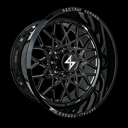 SF526168199GB - Sentali Forged SF-5 26X16 8X165.1 -99mm Gloss Black - Sentali Forged Wheels Canada
