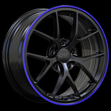 Load image into Gallery viewer, DW1321702-DAI Wheels Sky 17X7.5 5x114.3 +40 Black &amp; Blue-DAI Wheels Canada