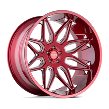 Load image into Gallery viewer, 2012T3B-55127R71 - Tuff T3B 20X12 5X127  40mm Candy Red - GXQX Wheels Canada