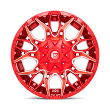 Load image into Gallery viewer, D77122007047 - Fuel Offroad D771 Twitch 22X10 5X139.7 5X150 -18 mm Candy Red Milled - GLVV Wheels Canada