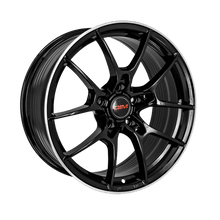 Charger l'image dans la galerie, 1744-10 - DIM WC001 18X8 5X114.3 40mm Black Silver Lip - DIM Wheels Canada