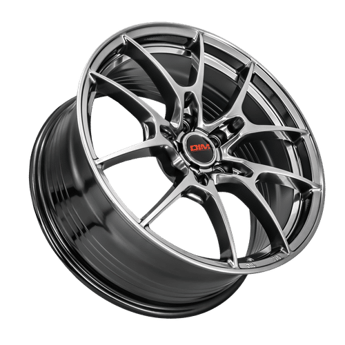 1799-5 - DIM WC001 18X8 5X112 30mm Grey Silver Lip - DIM Wheels Canada