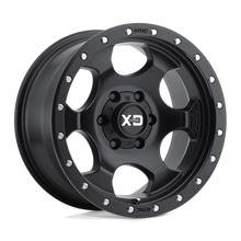 Load image into Gallery viewer, XD13178050700 - XD XD131 RG1 17X8 5X127  0mm Satin Black With Reinforcing Ring - DLHW Wheels Canada