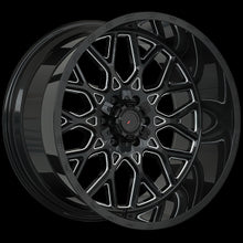 Charger l&#39;image dans la galerie, XR92204-Forged Wheels XR109 22X12 8x180 -44 Gloss Black w Milled Edges-Forged Wheels Canada