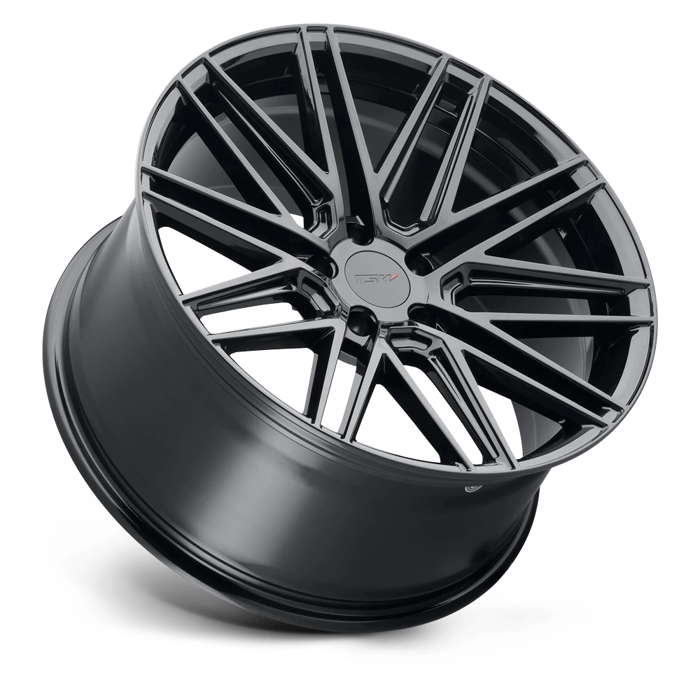 1885PCA355120B76 - TSW Pescara 18X8.5 5X120  35mm Gloss Black - BHRN Wheels Canada