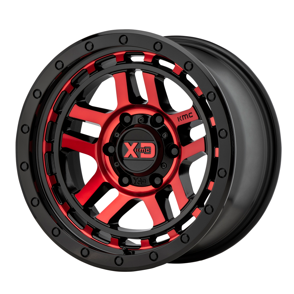 XD14078568918 - XD XD140 Recon 17X8.5 6X139.7  18mm Black & Red - DLHW Wheels Canada